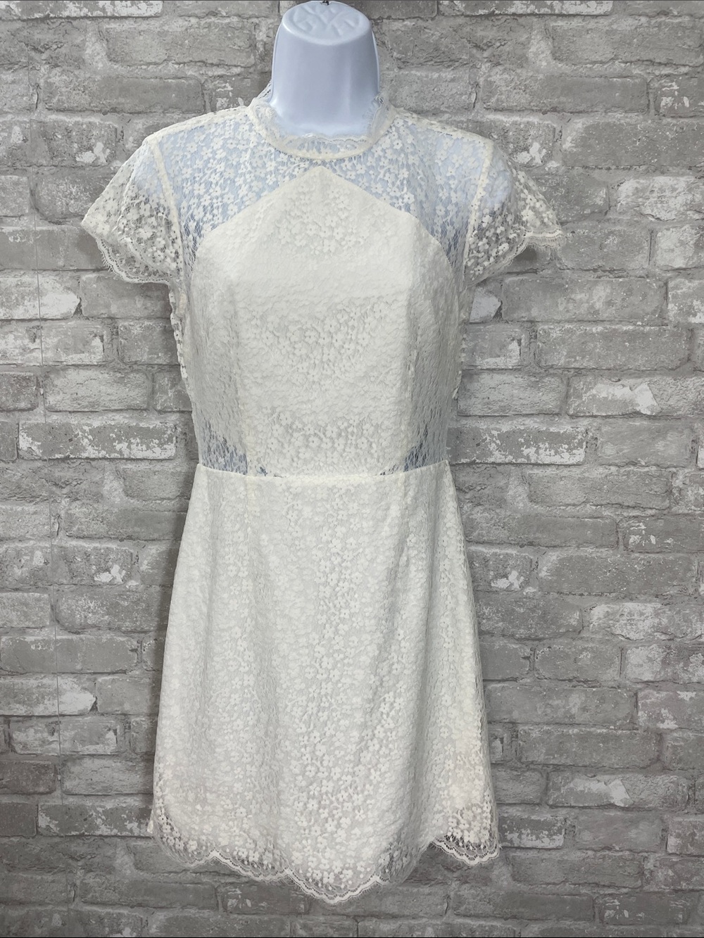 Keepsake The Label Daydream Lace Open Back Mini Dress